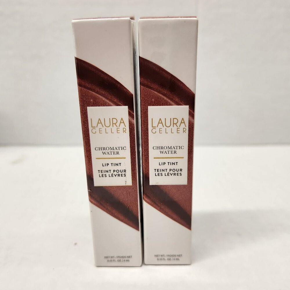 Laura Geller Chromatic Water Lip Tint Tea Rose 2 Pack